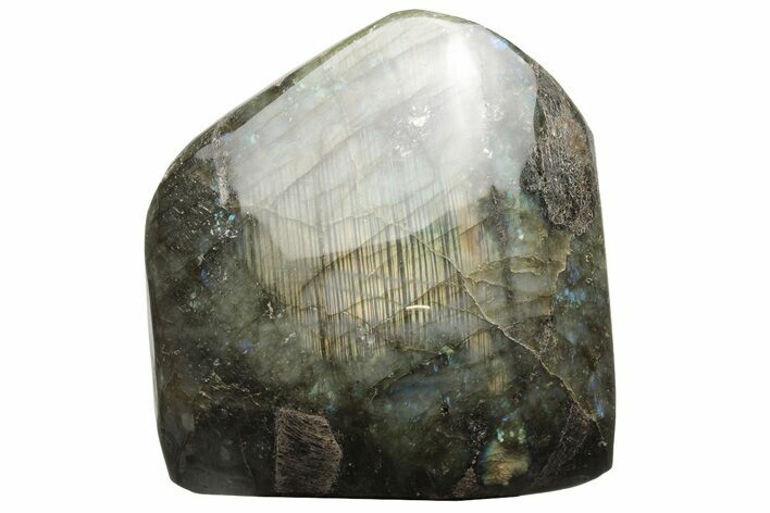 Flashy, Free-Standing Polished Labradorite - Madagascar #237870